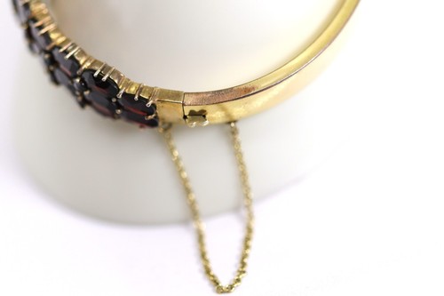 Antico Art-Déco Um 1920 Normgold 6kt/250er Oro Bracciale Rigido da Donna + - Foto 11 di 12