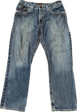 Ariat FR Mens 33x30 M4 Boot Low Rise Blue Jeans Fire Resistant
