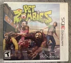 NINTENDO 3DS VIDEO GAME PET ZOMBIES  W CASE and  MANUAL MAJESCO ENTERTAINMENT
