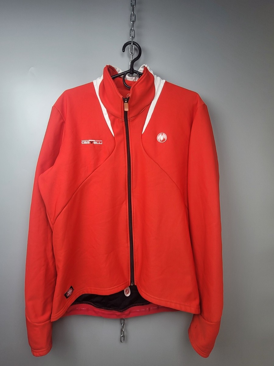 Castelli Cycle Red Windstopper Jacket Unisex Size XL USA Made