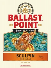 Vintage Ballast Point Sculpin IPA Metal Sign FREE SHIPPING Bar Decor
