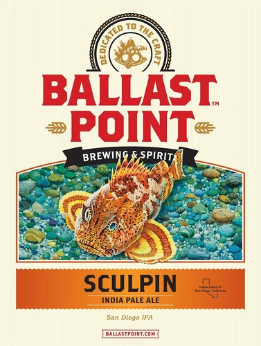 Vintage Ballast Point Sculpin IPA Metal Sign FREE SHIPPING Bar Decor