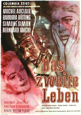 Michel Auclair in DAS ZWEITE LEBEN Originalplakat EA von 1954