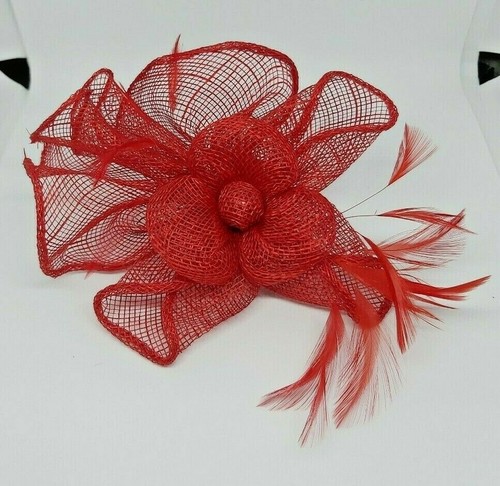 RED FASCINATOR. SMALL | eBay
