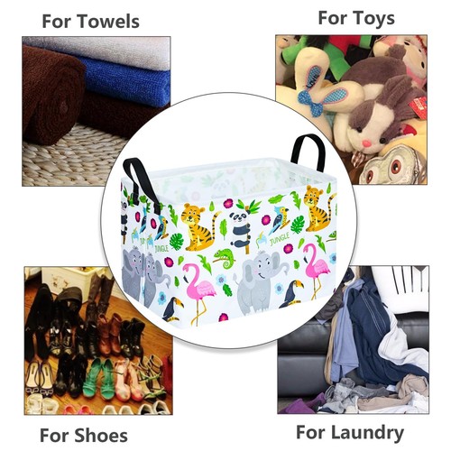 Gift Storage Basket Foldable Clothes Organizer Nursery Bins For Womenwaterproof - Picture 5 of 7