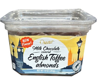 Choseur  Milk Chocolate Covered English Toffee Almonds 11 oz