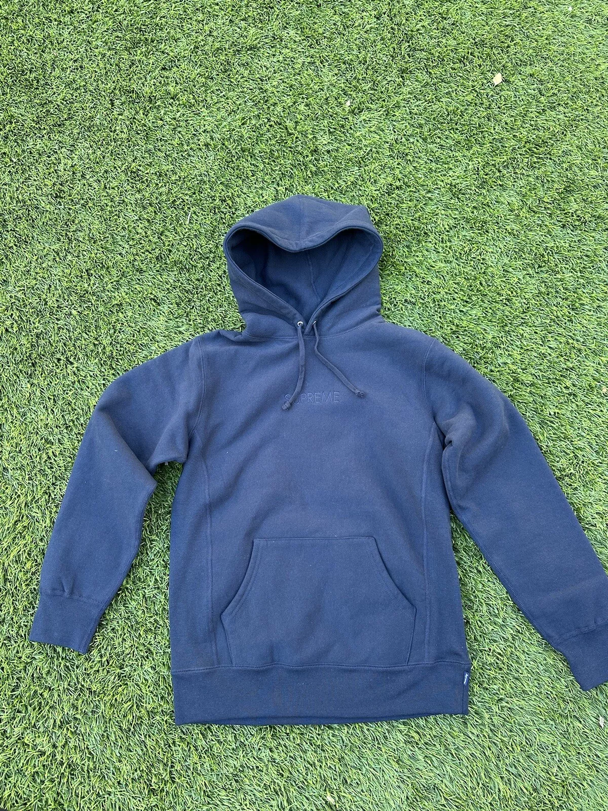 Sweat shirt à capuche vintage sans étiquettes tonal brodé neuf sans étiquettes taille moyenne