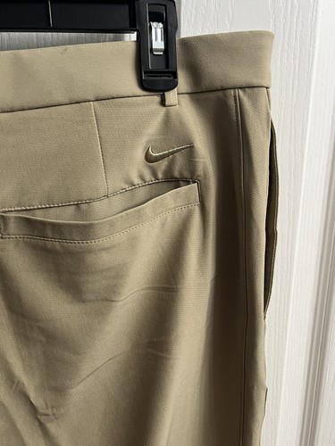 Nike Fit Dri Golf Pants Men Size 34x32 Khaki Tan Stretch Flex Performance NWT - Picture 10 of 19