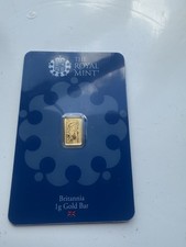 The Royal Mint 1 Gram Gold Bar 999.9 Fine Gold Bullion