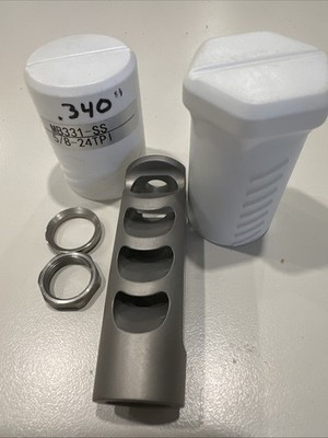 4 Port self timing muzzle brake, 5/8x24 threads