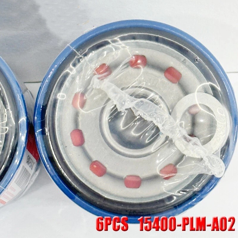 6PCS For Genuine OEM Oil Filter 15400-PLM-A02 HONDA Acura WITH Drain Plug Washer