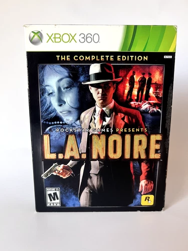 L.A. Noire -- 4 Disk Complete Edition (Xbox 360) COMPLETE CIB TESTED WORKING