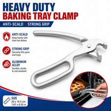 Anti-Scald Heavy Duty Baking Tray Clamp, Hot Dish Bowl Lifter Clip for Oven Pan