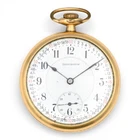 ANTIQUE ILLINOIS GRADE 107 MONTGOMERY DIAL RAILROAD POCKET WATCH 21J GOLD FILL