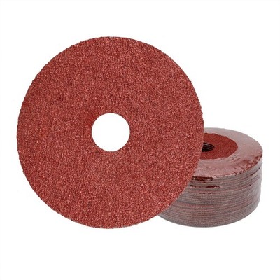 25PC 115MM 4.5IN Resin Fiber Sanding Grinding Disc A/O 120 Grit 7/8'' Arbor Hole 