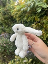 Jellycat White Bashful Tiny Bunny Plush Soft Toy 5” Rare