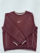 Nike Womens Burgundy Fleece Crewneck Sweatshi...