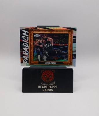 2025 Kevin Owens Topps Chrome WWE Paradigm Insert Refractor