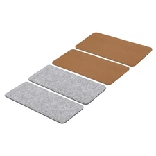 12''×5'' Felt Bag Base Shaper, 4pcs Bag Bottom Organizer, Gray, Brown