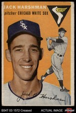 1954 Topps #173 Jack Harshman White Sox 2 - GOOD