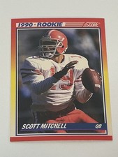 1990 Score - 1990 Rookie Scott Mitchell #651 (RC) Rookie card!. rookie card picture