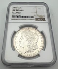 1890 CC Morgan Silver Dollar NGC AU Details Cleaned