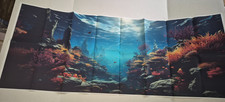 Aquarium Background Poster Ocean Coral Fish Tank Background Picture 48x18 in