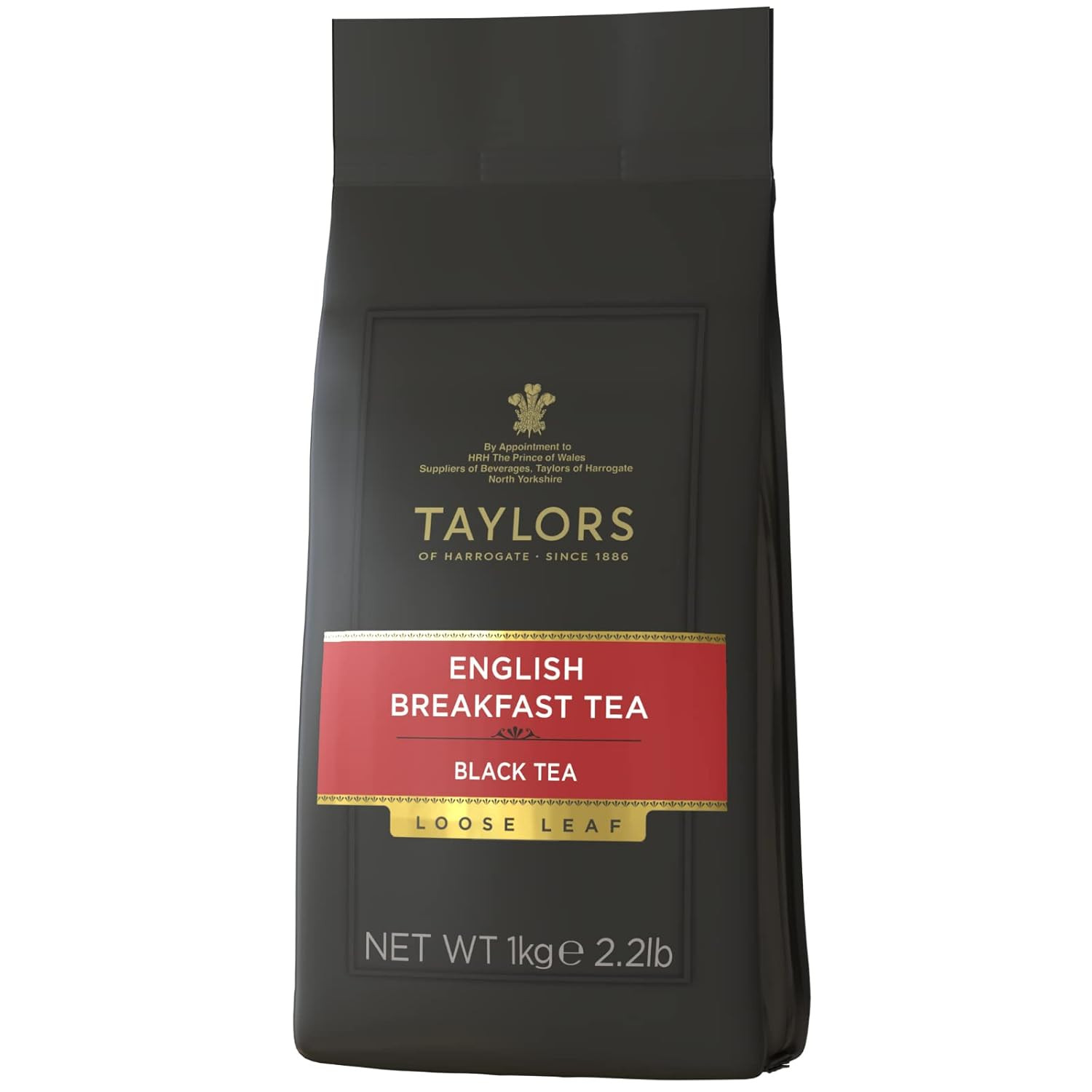 Taylors of Harrogate English Breakfast Black Tea Loose Leaf, 1kg / 2.2 lb