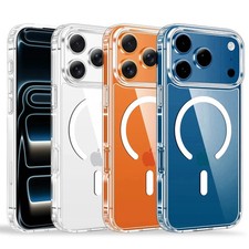 Case For Apple iPhone 17 16 15 14 Pro Plus Max Magnetic Clear MagSafe Cover Skin