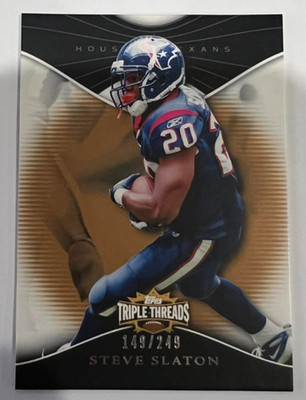 STEVE SLATON 2009 Topps Triple Threads Sepia #34 Houston Texans #149/249