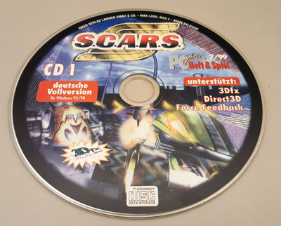 S.C.A.R.S / Scars / PC Joker 7 / 99 Heft CD - Retro PC Spiel / 90´s Rennspiel  