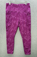 Leggings Reebok Mujer Medianos Púrpura 7/8 Legging tiro alto Correr Gimnasio Yoga NUEVO