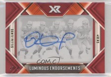 2018 Panini XR Luminous Endorsements Orange 17/25 Dante Pettis #LE-18 Auto 0a3