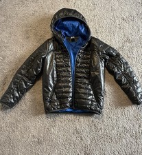 Decathlon Decathlon Kids Puffer Jacket Size 14 Black Full Zip Hooded