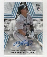 2023 Topps Baseball Stars Auto Autograph Peyton Burdick RC Rookie BSA-BUR Marlin
