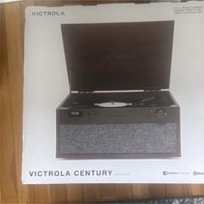 Victrola Century Essential Record Player  Turntable Bluetooth Brown Gray