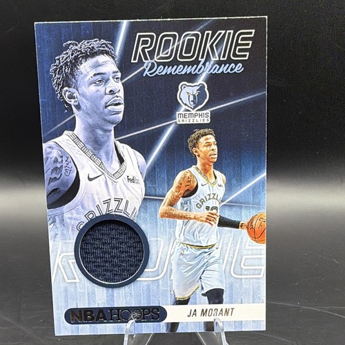 2020-21 Panini NBA Hoops Ja Morant Rookie Remembrance JERSEY PATCH CARD