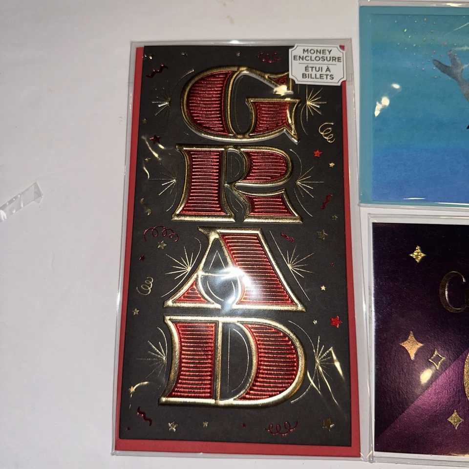 Papyrus Lot Of 4 Graduation  Cards Assorted Money Enclosure - Image 2 of 4