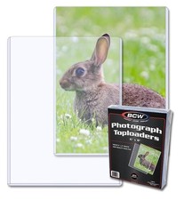 3pk BCW 6x8 Rigid Hard Plastic Photo  Print Topload Holder 6 x 8 Toploaders