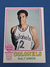 1973-74 Topps #218 Walt Simon Kentucky Colonels BASKETBALL Card 4O