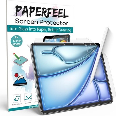 Paperfeel [2er Pack] Displayschutzfolie für iPad Air 13 Zoll (M3/M2, 2025/2024) 