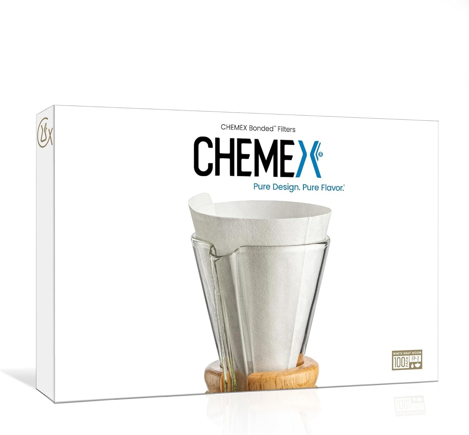 Chemex Filters, Bonded Unfolded Half-Moon Circles (FP-2)