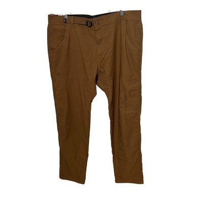 Prana Stretch Zion Slim Pant II Mens 38x34 Sepia Brown Tapered Cargo Hiking New