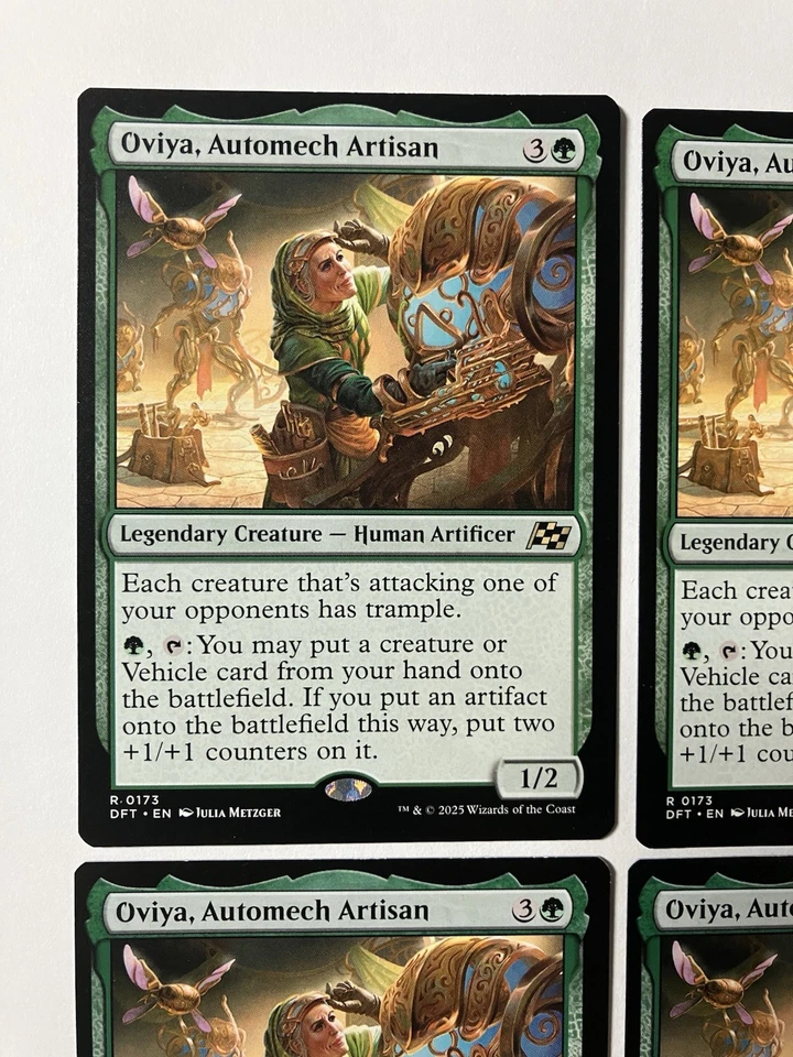 Magic The Gathering MTG Oviya, Automech Artisan Aetherdrift Regular X4 Cards - Image 2 of 4
