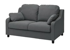 Ikea Vinliden Cover for 2-seat sofa, Hakebo dark grey, 604.383.62