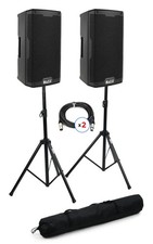 Alto Professional TS408 2,000-watt 8-inch Powered Speaker Pair with Stands and