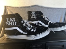 SUPER RARE  Vans Tennis Shoes  EAT SH!T  Blac...