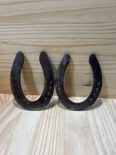 Used Horseshoes 2 Pieces For Crafts / Art / Or Two 2 Rustic Steel Horse Shoes