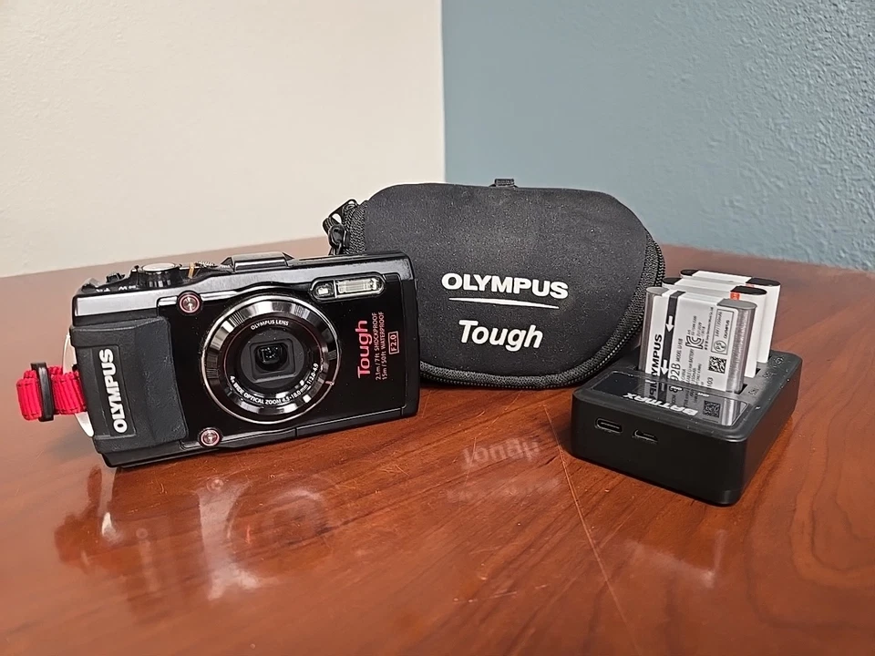 Olympus Stylus Tough TG-4 16MP Waterproof Camera Black *GOOD/TESTED* W SD - Image 2 of 4