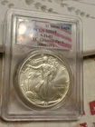 1991 Silver Eagle PCGS Ms69 9-11 01  WTC Ground Zero Recovery
